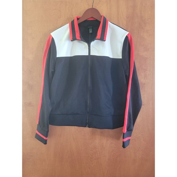 Women's Track Zip-up Jacket Wild Fable Black Size L Large Jacket Only - Picture 3 of 7